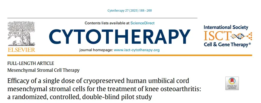 央视重磅：细胞疗法入选“中国科学十大进展”！干细胞单次注射实现骨关节炎1年长效修复
